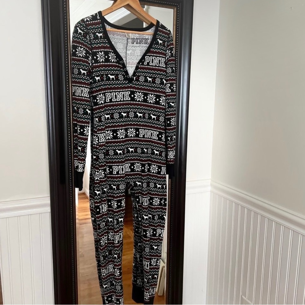 PINK Victoria’s Secret Onsie Full Body Sleeper Size Medium